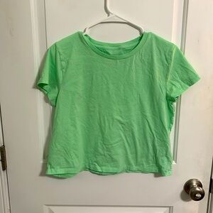 Lucky Charms shamrock green cropped tee ☘️